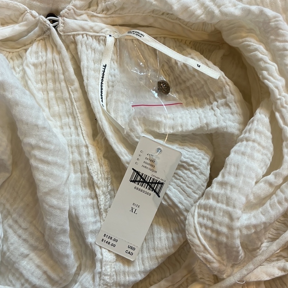 NWT Anthropologie Gauzy Cutout Cover-Up Maxi Dress Size XL - Picture 11 of 17